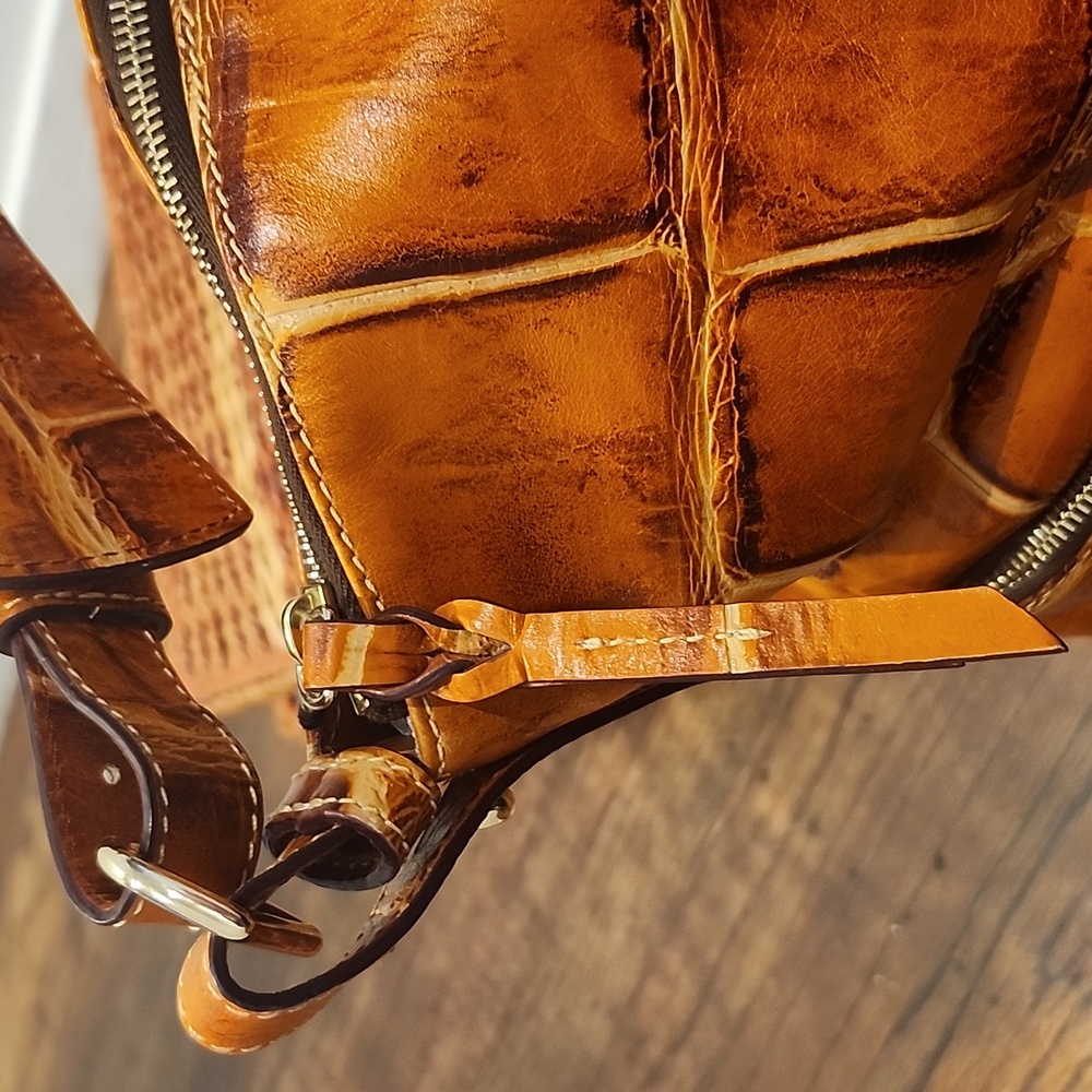 Dooney & Bourke Dillen Croc Embossed Shoulder Bag - Picture 3 of 14